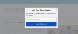 Sumo popup for email list building