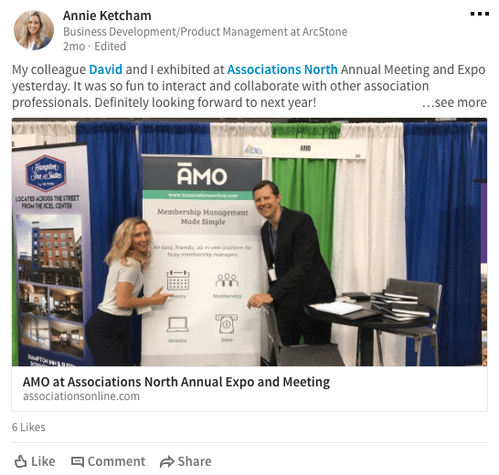 social media association event