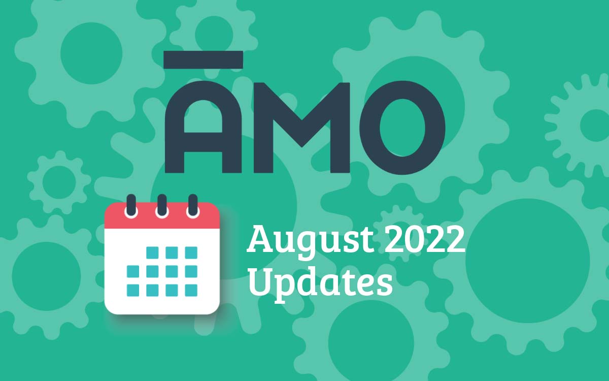 Graphics with gears and AMO logo.